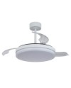 LUNA  M * VENTILADOR MEDIANO LED - BLANCO